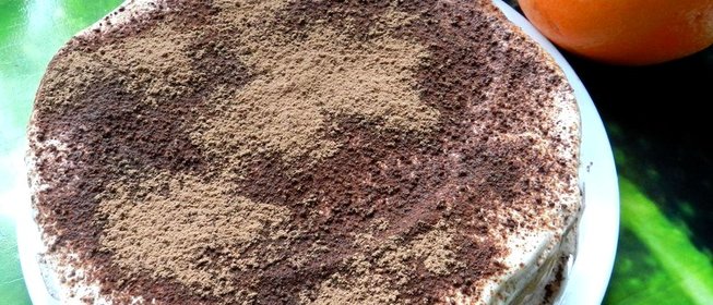 Банановый блинный торт