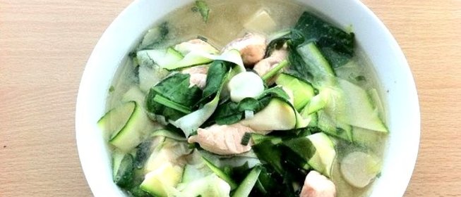 Рыбный суп с кабачком