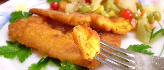 Икра рыбы жареная