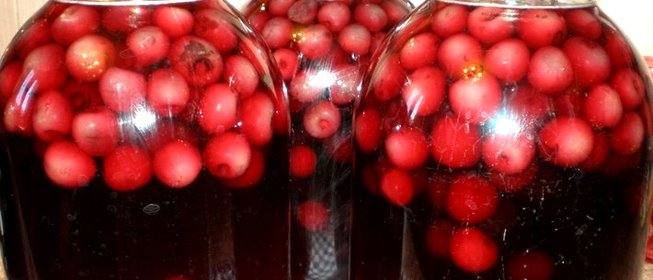 Компот из черешни с косточками на зиму
