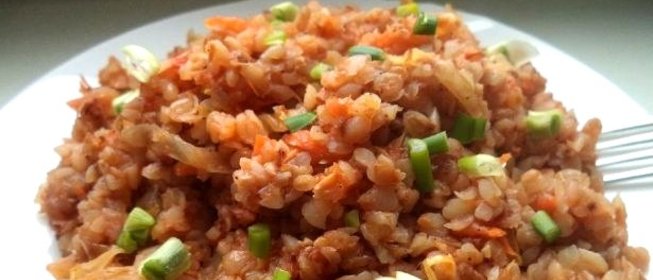 Гречка с капустой