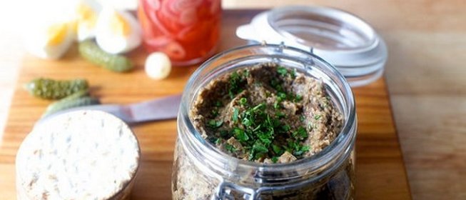 Постная грибная икра