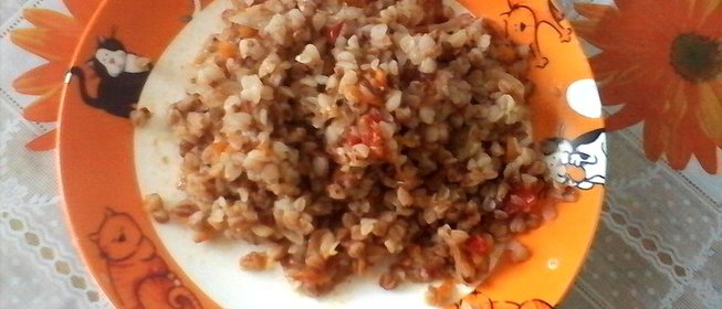 Гречневая каша с овощами в мульварке