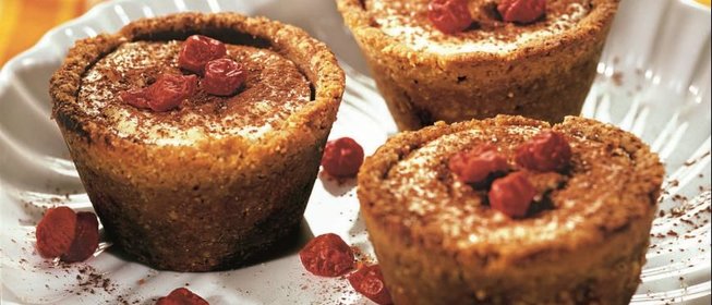 Корзиночки с творогом и какао