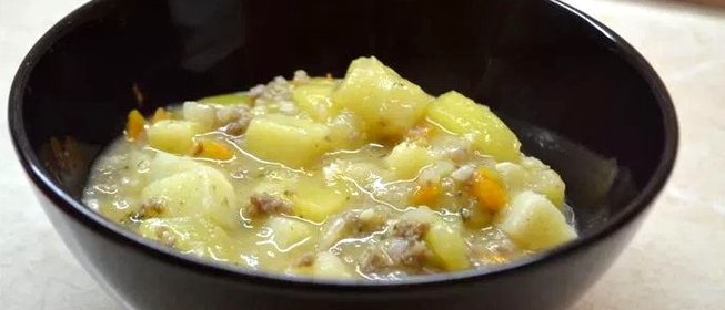 Рагу овощное с фаршем