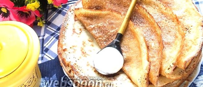 Блинчики на сыворотке