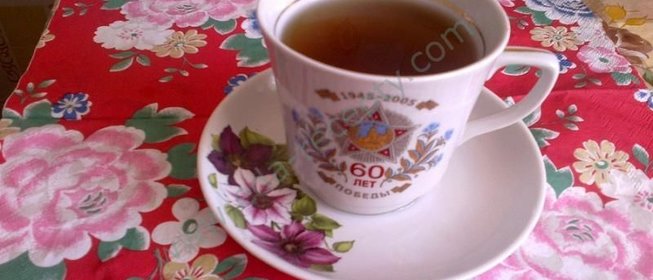 Черный чай с мятой