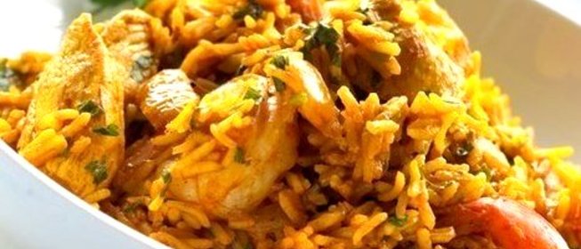 Плов с курицей и овощами