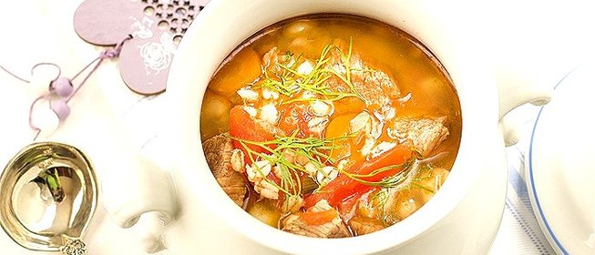 Перловка с говядиной