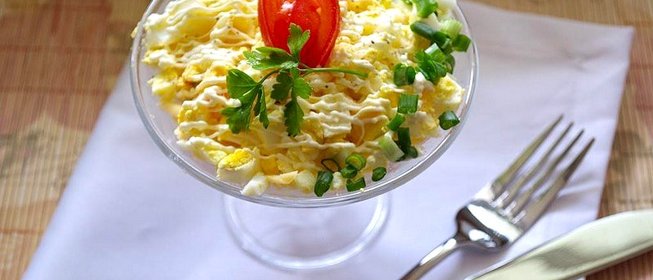 Салат Морской бриз с горбушей