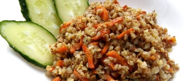 Гречневая каша с морковью