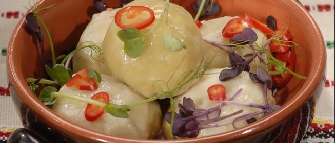 Картофельные клецки со свининой