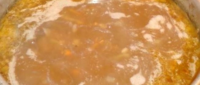 Грибной суп из сушеных грибов с перловкой