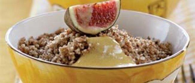 Каша гречневая пуховая со сливочным соусом