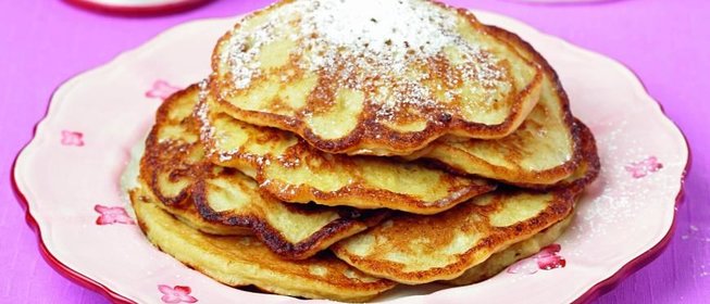 Бананово-творожные оладьи