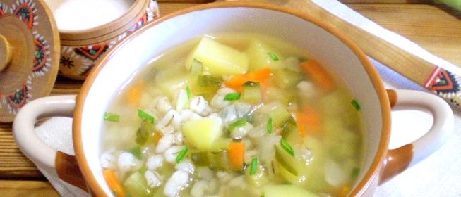 Рассольник классический рецепт с перловкой