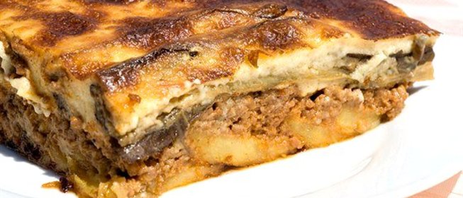 Мусака с баклажанами и говядиной
