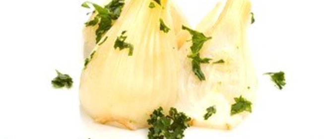 Фенхель в апельсиновом соке и белом вине