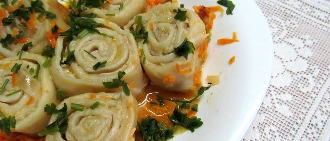 Пельмени ленивые в сковороде