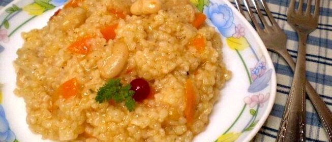 Рисовая каша с фасолью