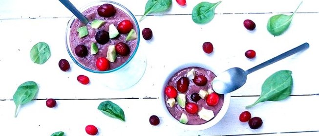 Брусничный смузи