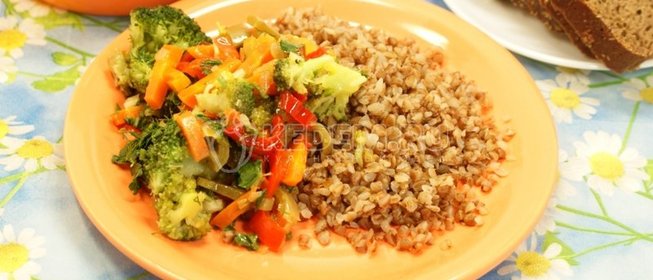 Гречка с овощами