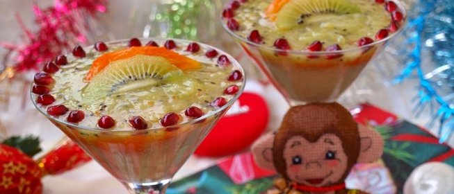 Праздничный фруктовый смузи