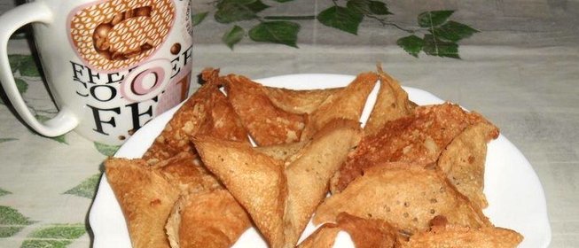 Блинчики с сыром и чесноком