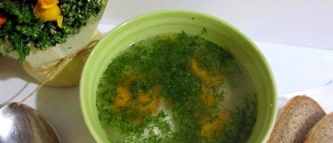 Рыбный суп из филе минтая с рисом