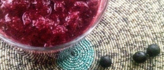 Осенний фруктово-ягодный смузи