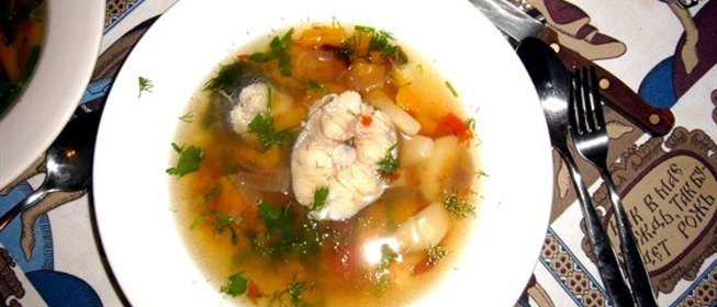 Рыбный суп с тыквой