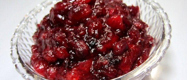 Классический клюквенный соус с соком лимона и апельсина