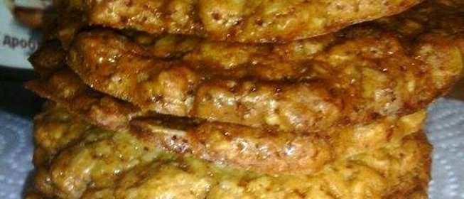 Хрустящее овсяное печенье без яиц