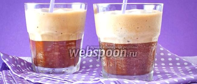 Эспрессо фраппе в миксере