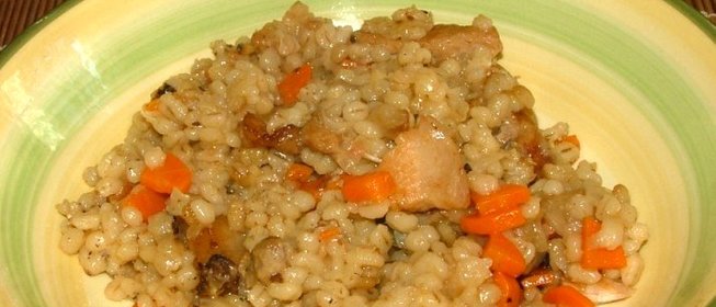 Перловая каша с мясом
