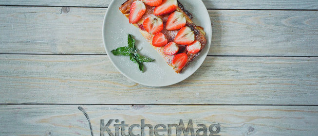 Вкусная запеканка с клубникой