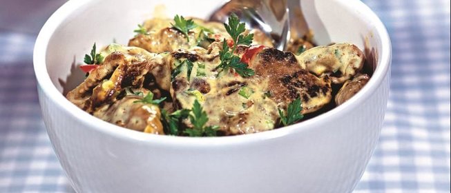 Говядина в сметанном соусе