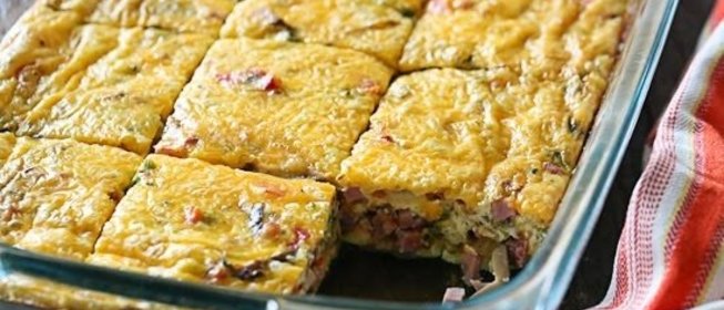 Омлет с ветчиной в духовке