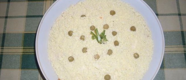 Салат Мимоза нежная с картошкой