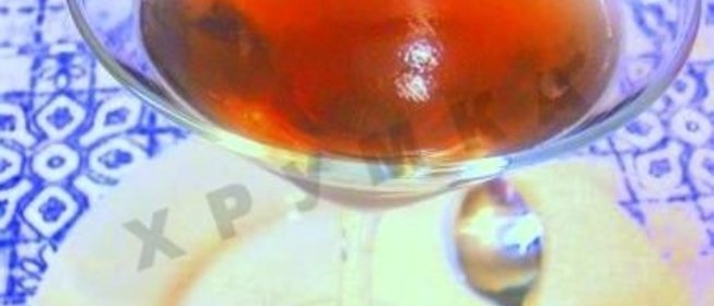 Желе из желатина и вина