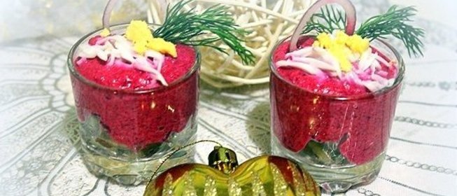 Праздничная закуска из сельди