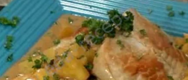 Медовая свинина с грейпфрутом по-тайски