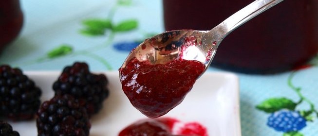 Живое желе из ежевики