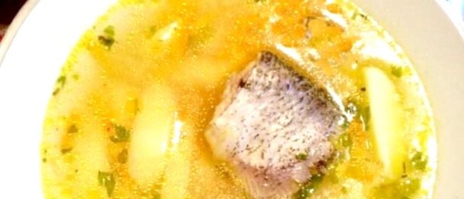 Рыбный суп с пшеном