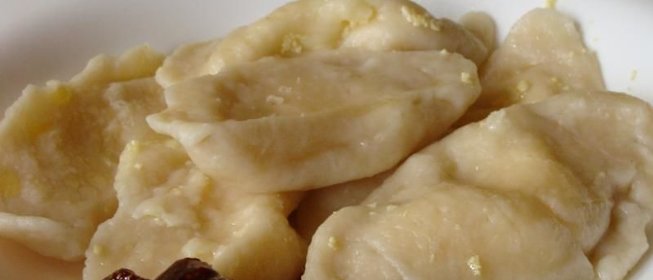 Пышные вареники с творогом на молоке