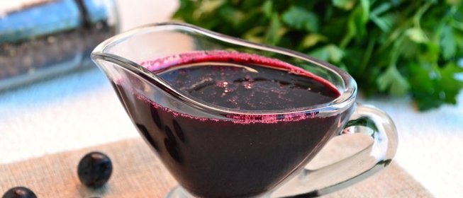 Соус из темного винограда