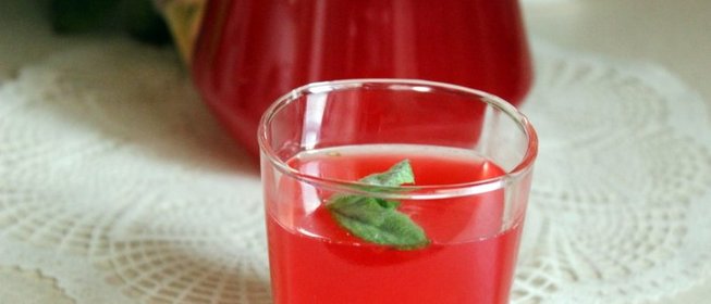 Калиновый морс с мятой