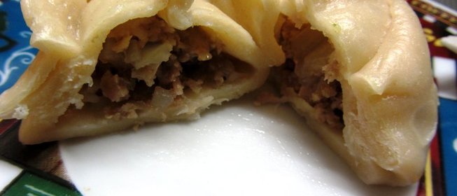 Манты с говяжьим мясом и картофелем