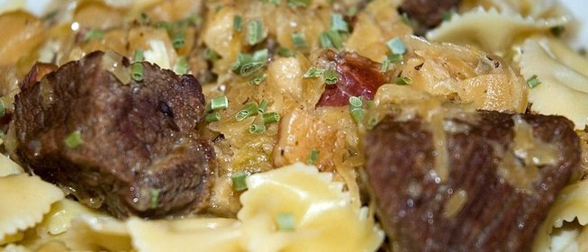 Говядина с капустой