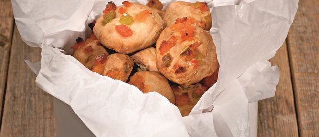 Печенье с цукатами и орехами